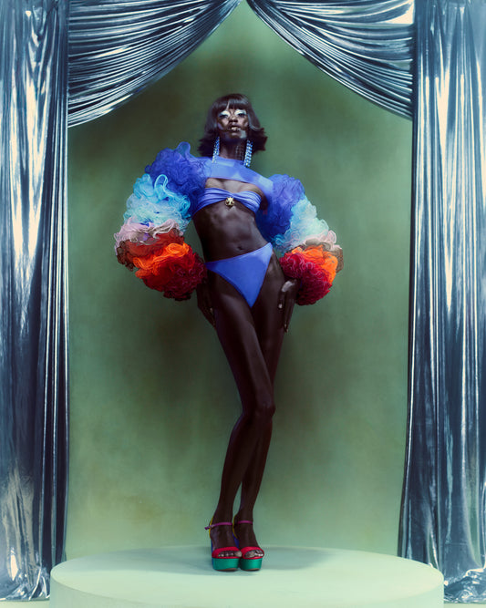 Colorful Layered Tulle Top