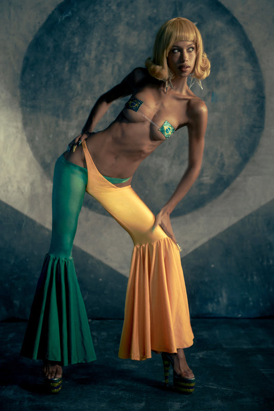 Calça Isa Verde e Amarelo