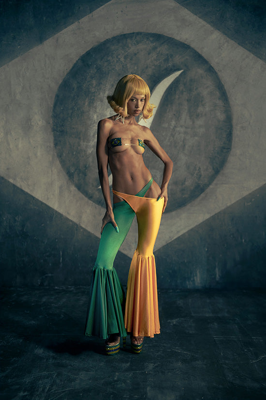 Calça Isa Verde e Amarelo