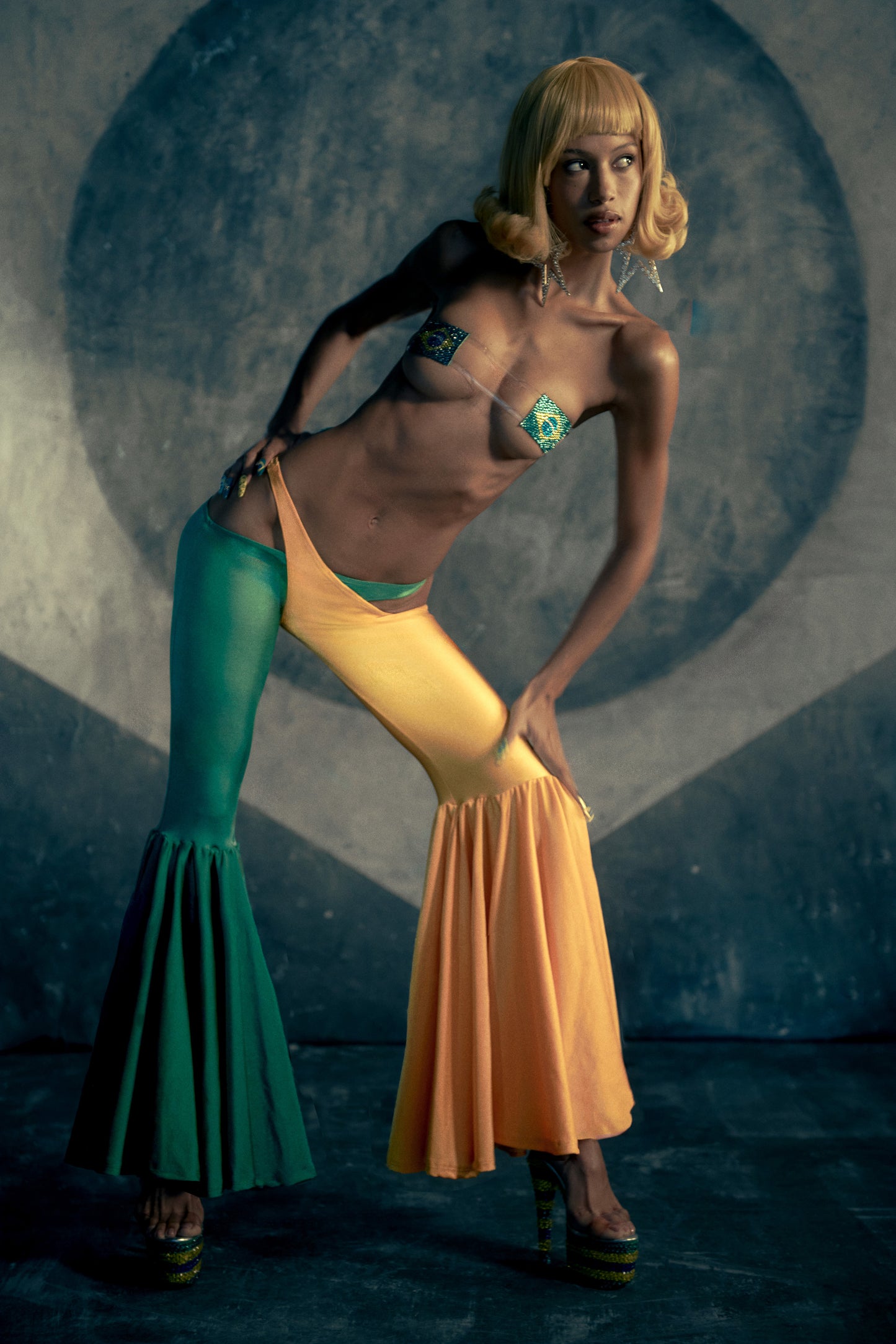 Calça Isa Verde e Amarelo