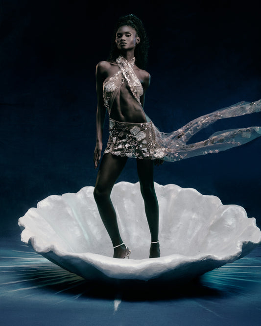 Vestido Cruzado Miçanga