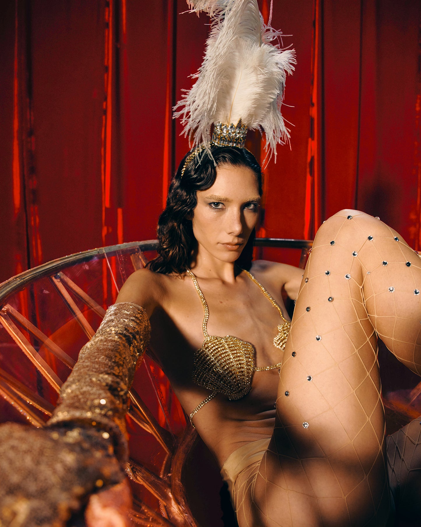 Glitter Fishnet Stockings